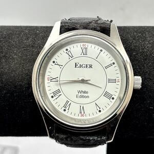 Eiger Silver & Black Men's Watch